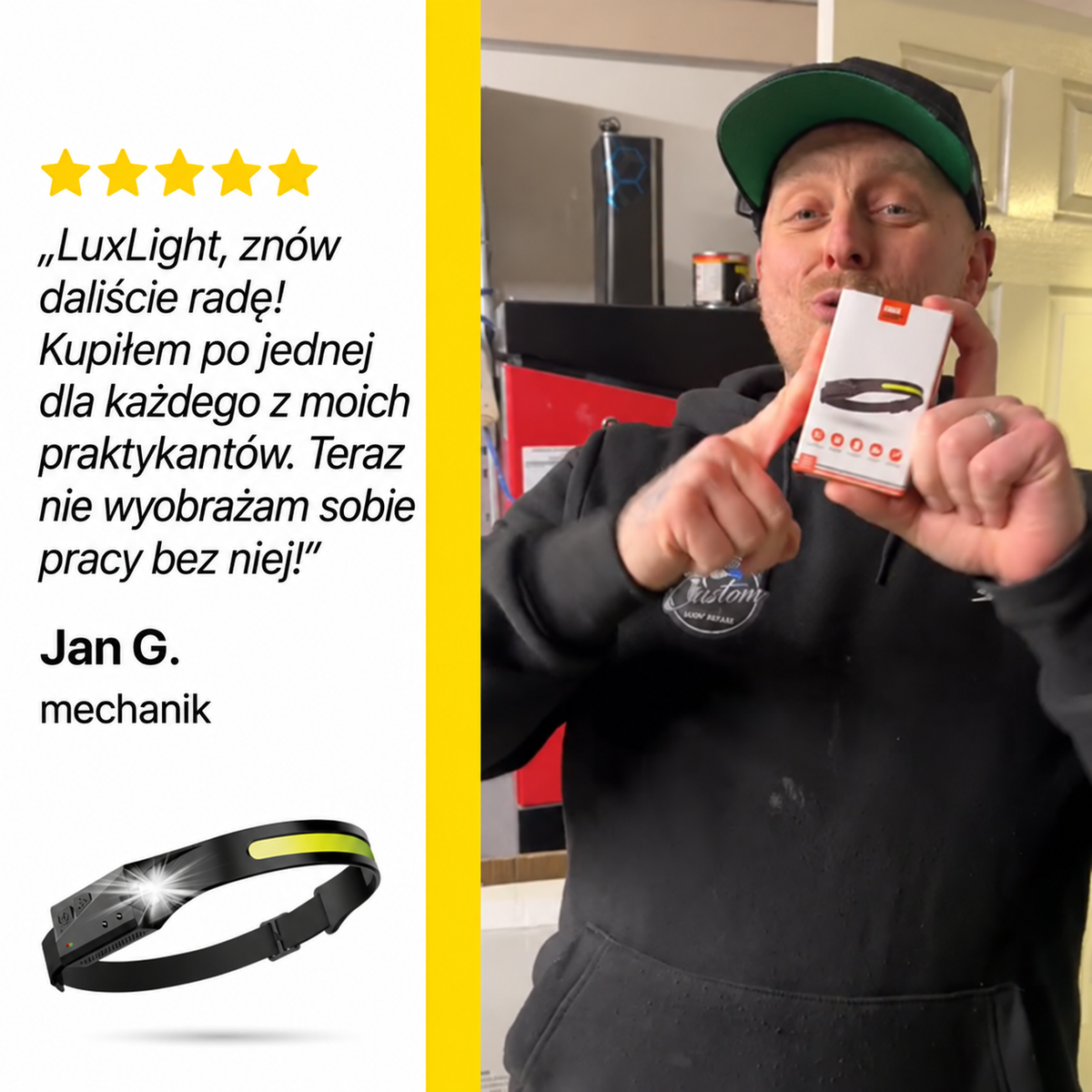 LuxLight™ Latarka czołowa LED